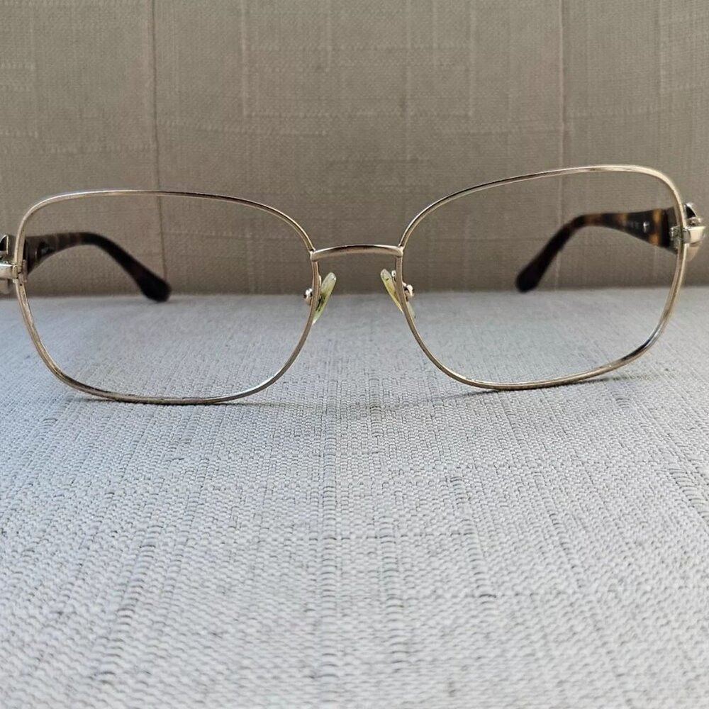 Dana Buchman Women Eyeglasses Frame MIRAMAR Glasses Gold Tone Brown Tortoise - Picture 2 of 11
